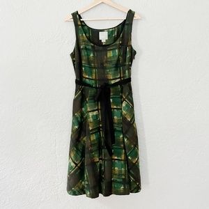 Anthropologie / Maeve Vintage Look Dress with Belt and Petticoat/Crinoline Sz 8